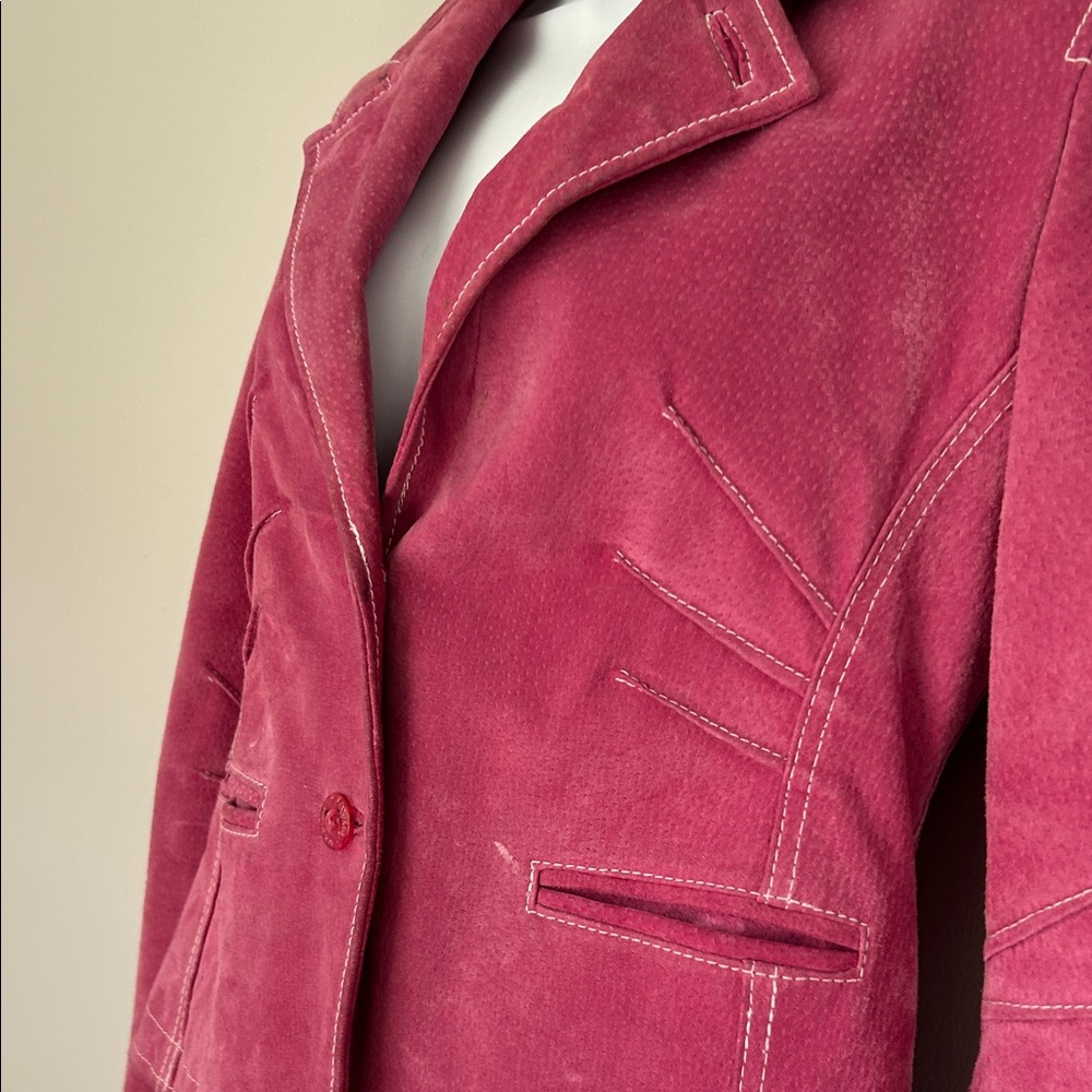 Wilson’s Vintage Pink Suede Jacket /Maxima Line - Picture 5 of 12